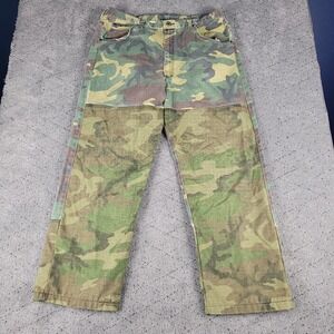 VTG Pointer Brand Pants Mens 38x30 Camo Brushguard Relaxed Straight Hunting